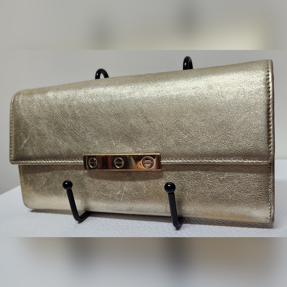CARTIER Love Collection Long Leather Gold Wallet - Picture 3 of 16